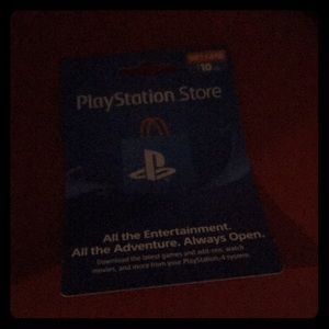 PS4 card (10 dollars)